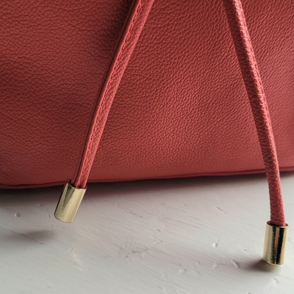 Vince Camuto Leila Drawstring Shoulder Bag – Coral - Picture 3 of 9